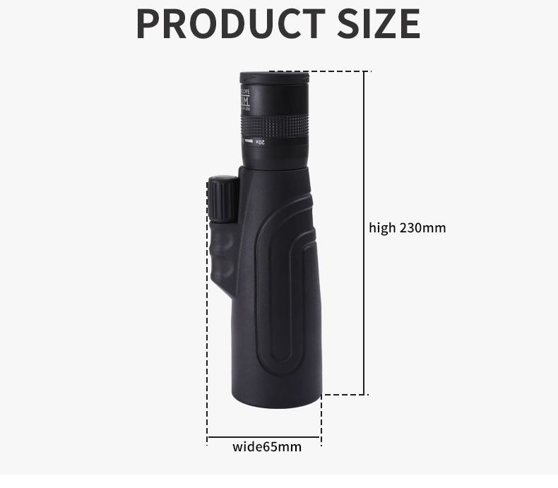 Compact Μονόκυαλο Super Zoom 8-20x50 με Ρύθμιση Μυωπίας, Κοντινή Εστίαση / Near Focus, Night Vision, BAK4 FMC Πρίσματα, Τηλεσκόπιο profitstore